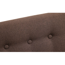 Poltrona de baloiço Dream em tecido castanho